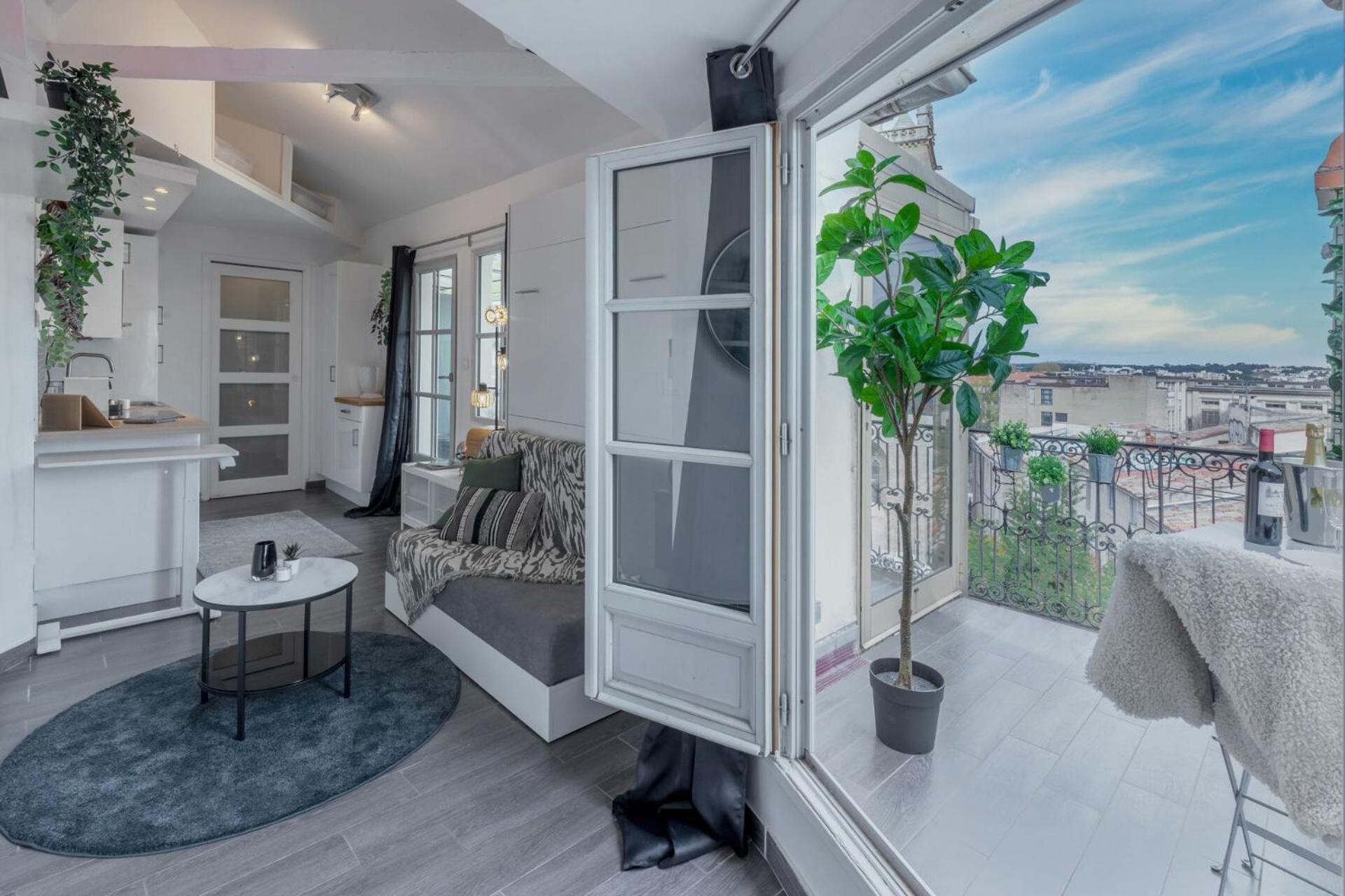 La Terrasse, Vue Sur Les Toits De Montpellier Leilighet Eksteriør bilde