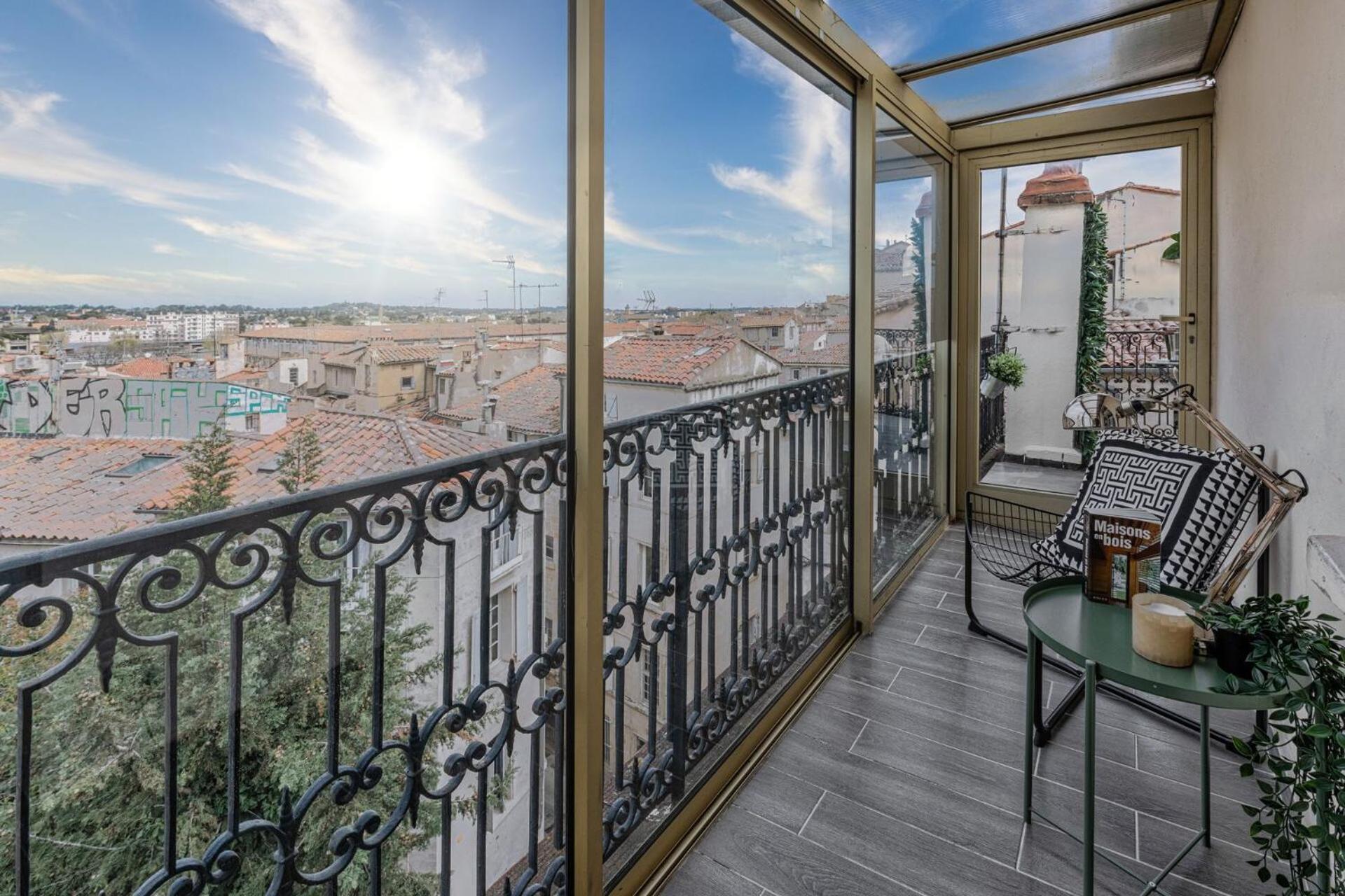 La Terrasse, Vue Sur Les Toits De Montpellier Leilighet Eksteriør bilde